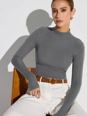 Alvera | Slim Fit Stretch Knit Top