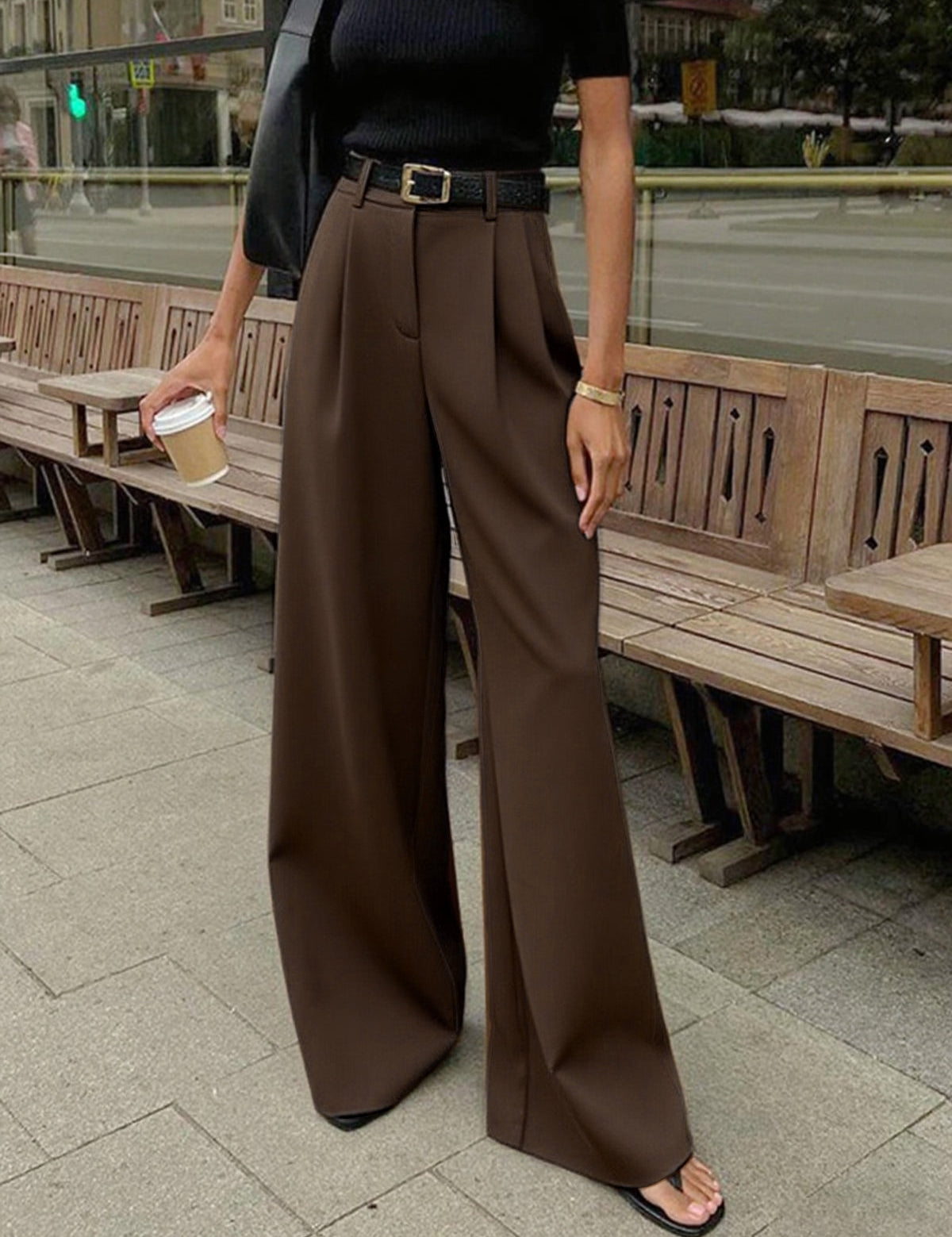 Xavira | Women’s High Waist Wide Leg Pants