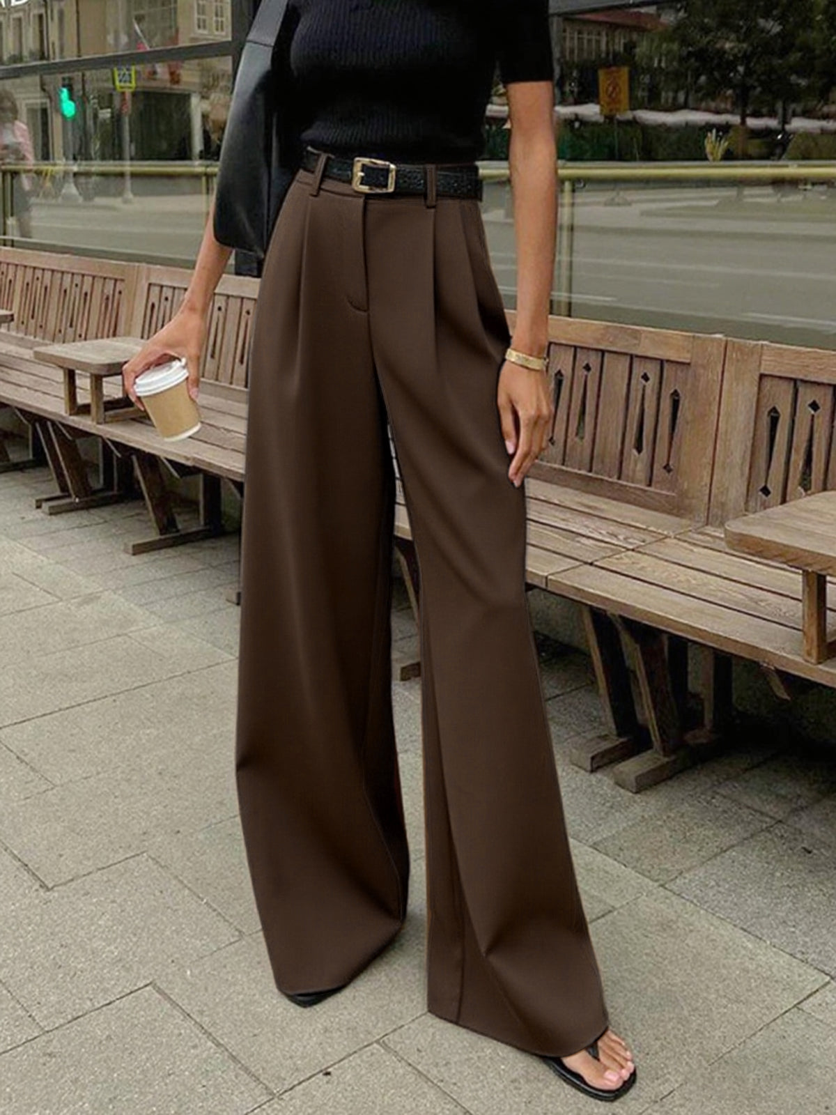 Xavira | Women’s High Waist Wide Leg Pants