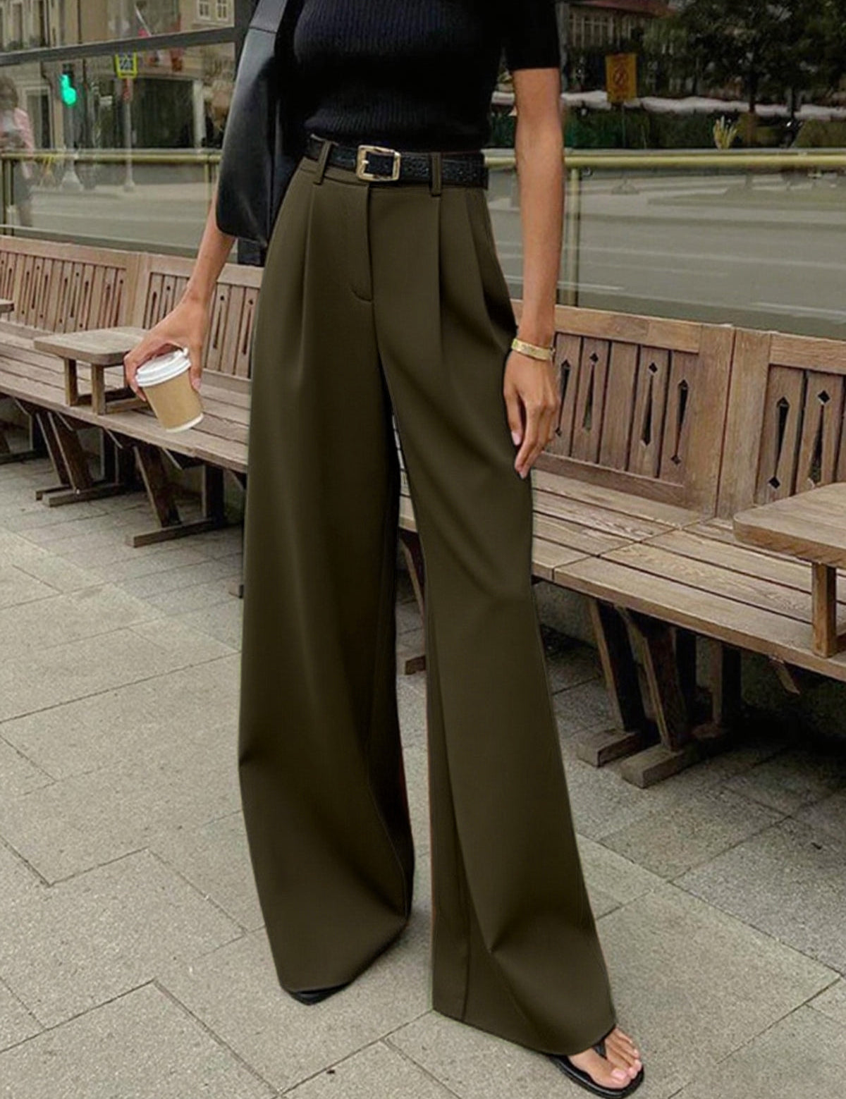 Xavira | Women’s High Waist Wide Leg Pants