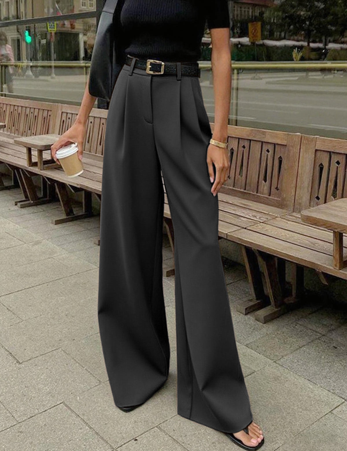 Xavira | Women’s High Waist Wide Leg Pants