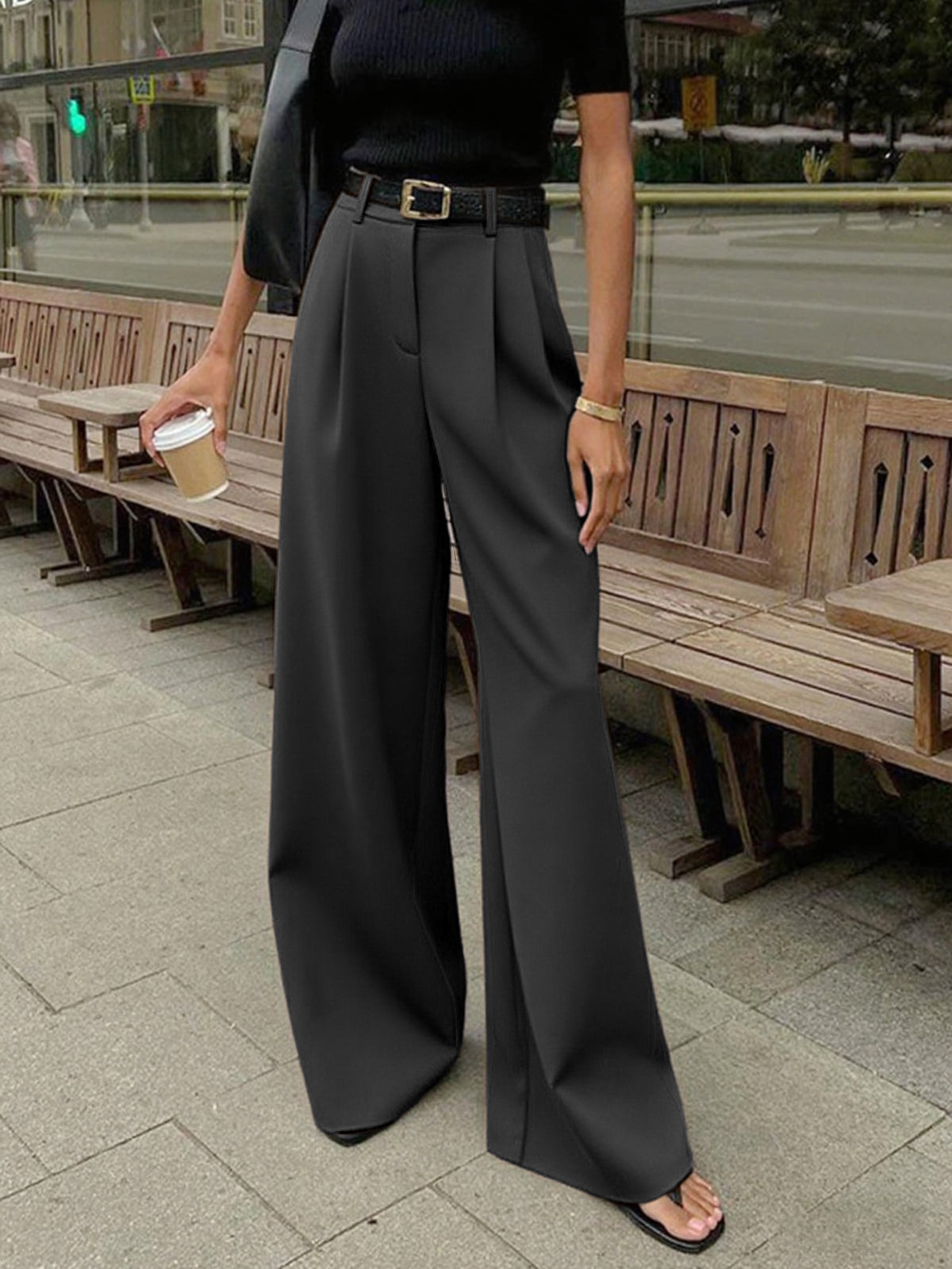 Xavira | Women’s High Waist Wide Leg Pants