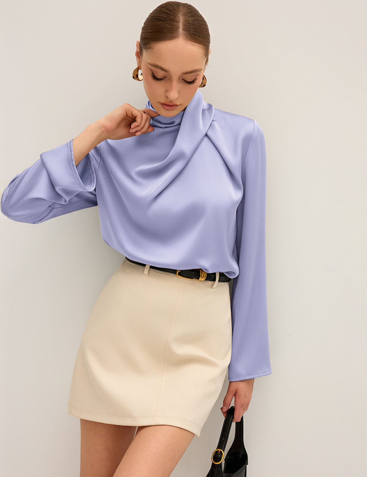 Serelle | Asymmetrical Satin Blouse