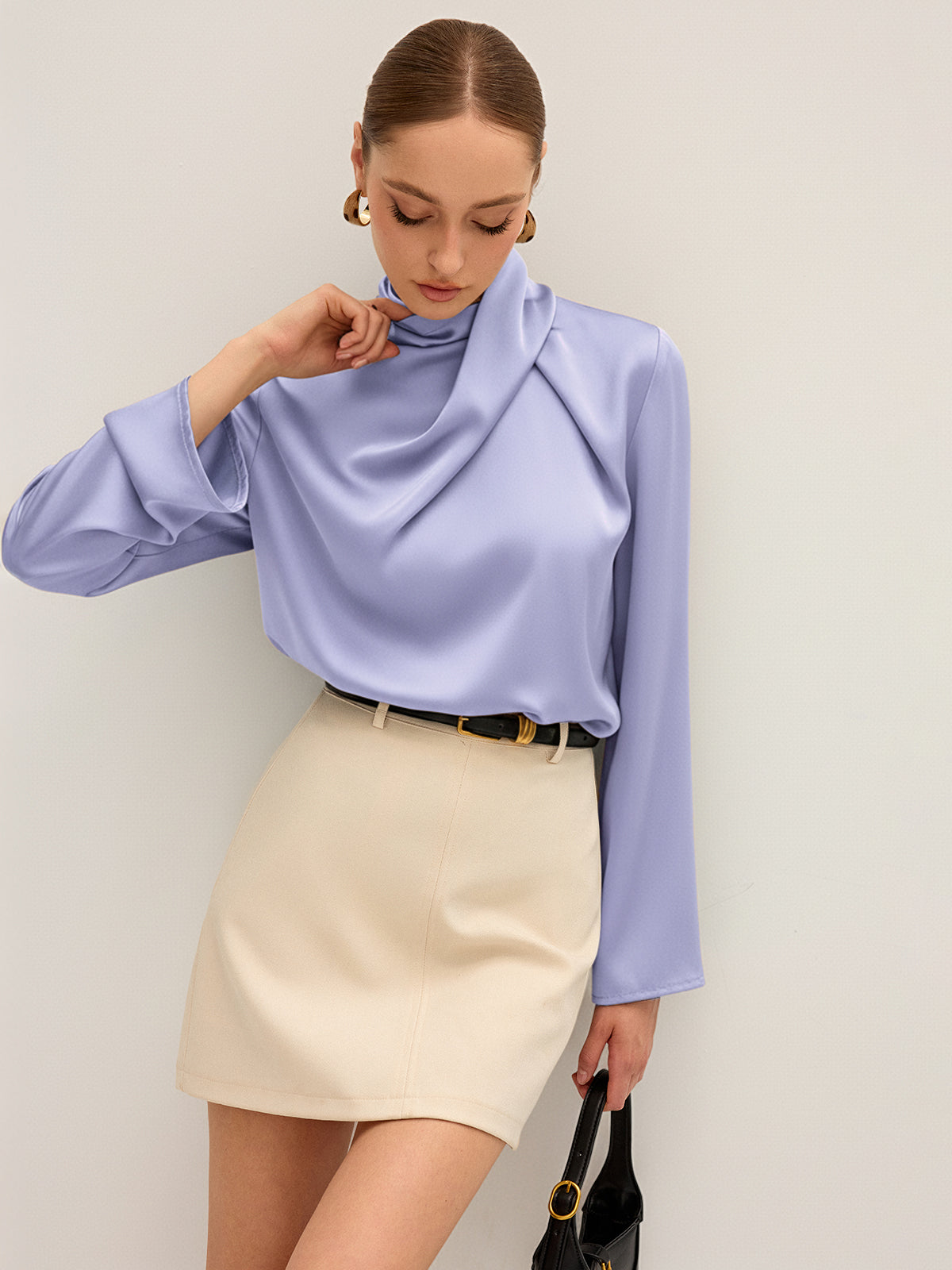 Serelle | Asymmetrical Satin Blouse