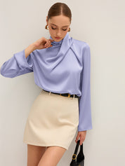 Serelle | Asymmetrical Satin Blouse