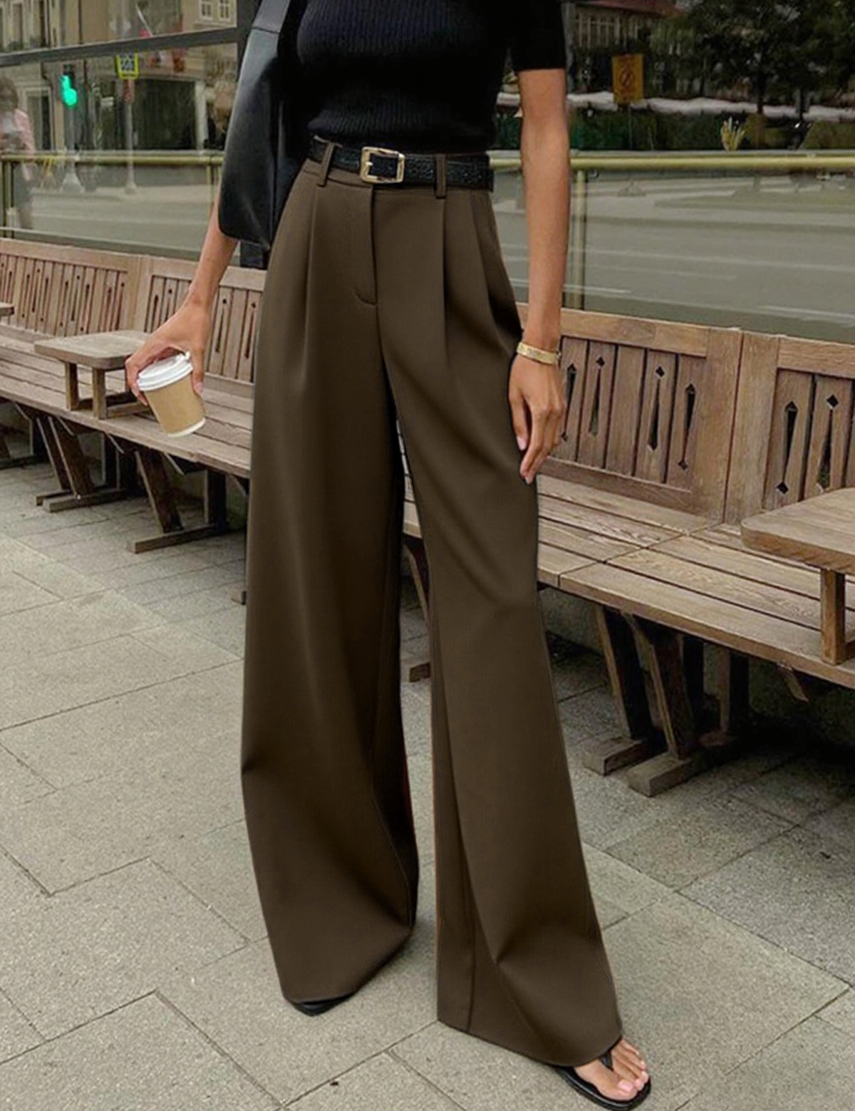 Xavira | Women’s High Waist Wide Leg Pants