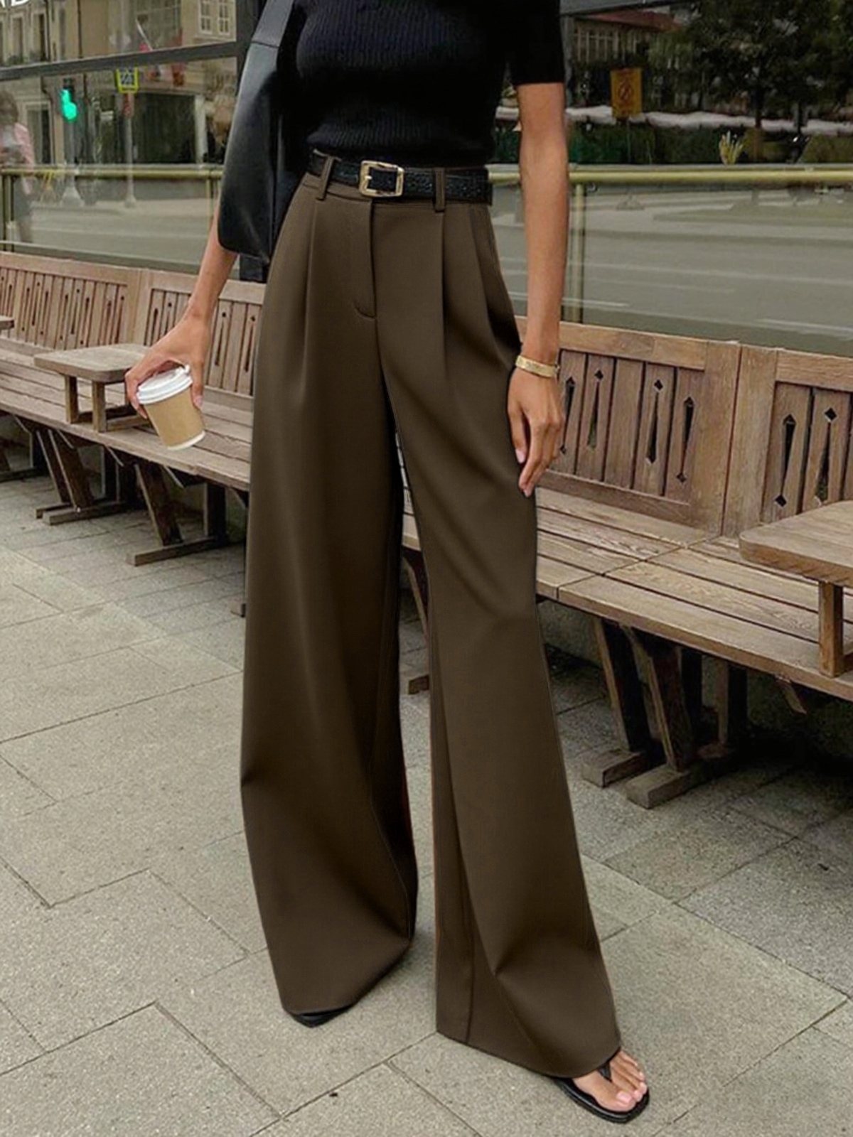 Xavira | Women’s High Waist Wide Leg Pants