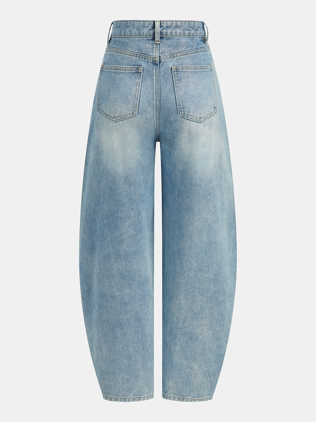 Zephira | Women’s High Waist Asymmetric Curved Leg Jeans