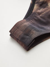 Gradient Print | Women’s Mesh Ruched Bodysuit