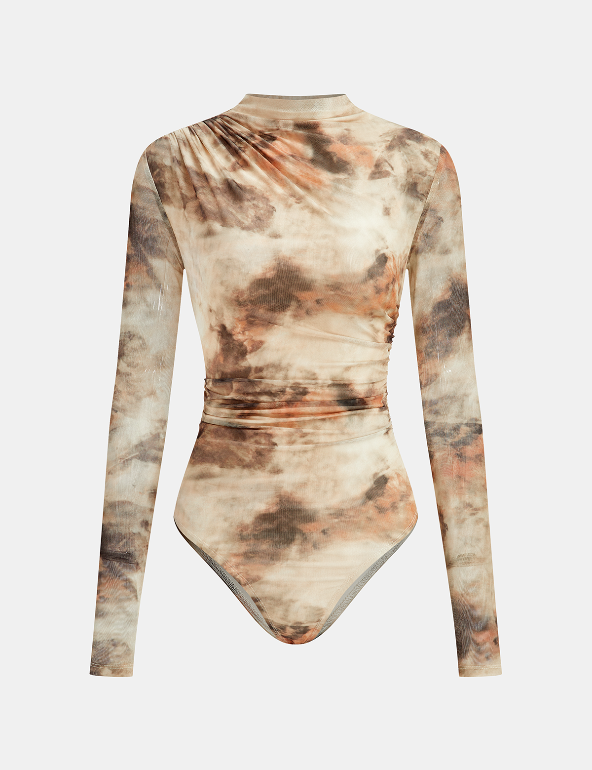 Gradient Print | Women’s Mesh Ruched Bodysuit