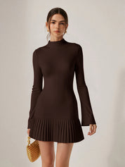 Serenna | Mock Neck Mini Dress