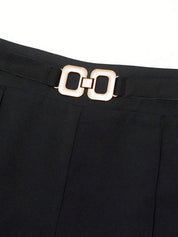 Virella | Women’s High Waist Metal Link Detail Pants