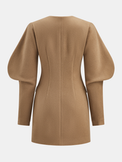 Averelle | Women’s Puff Sleeve Cotton Blend Mini Dress