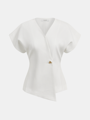 Vaelisse | Women’s V-Neck Button Down Blouse
