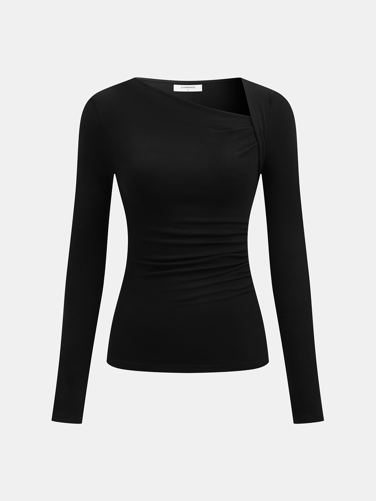 Nyvara | Women’s Ribbed Asymmetrical Long Sleeve top