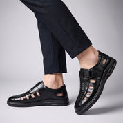 Torvello | Woven Leather Fisherman Sandals