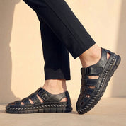 Valoria | Woven Leather Fisherman Sandals