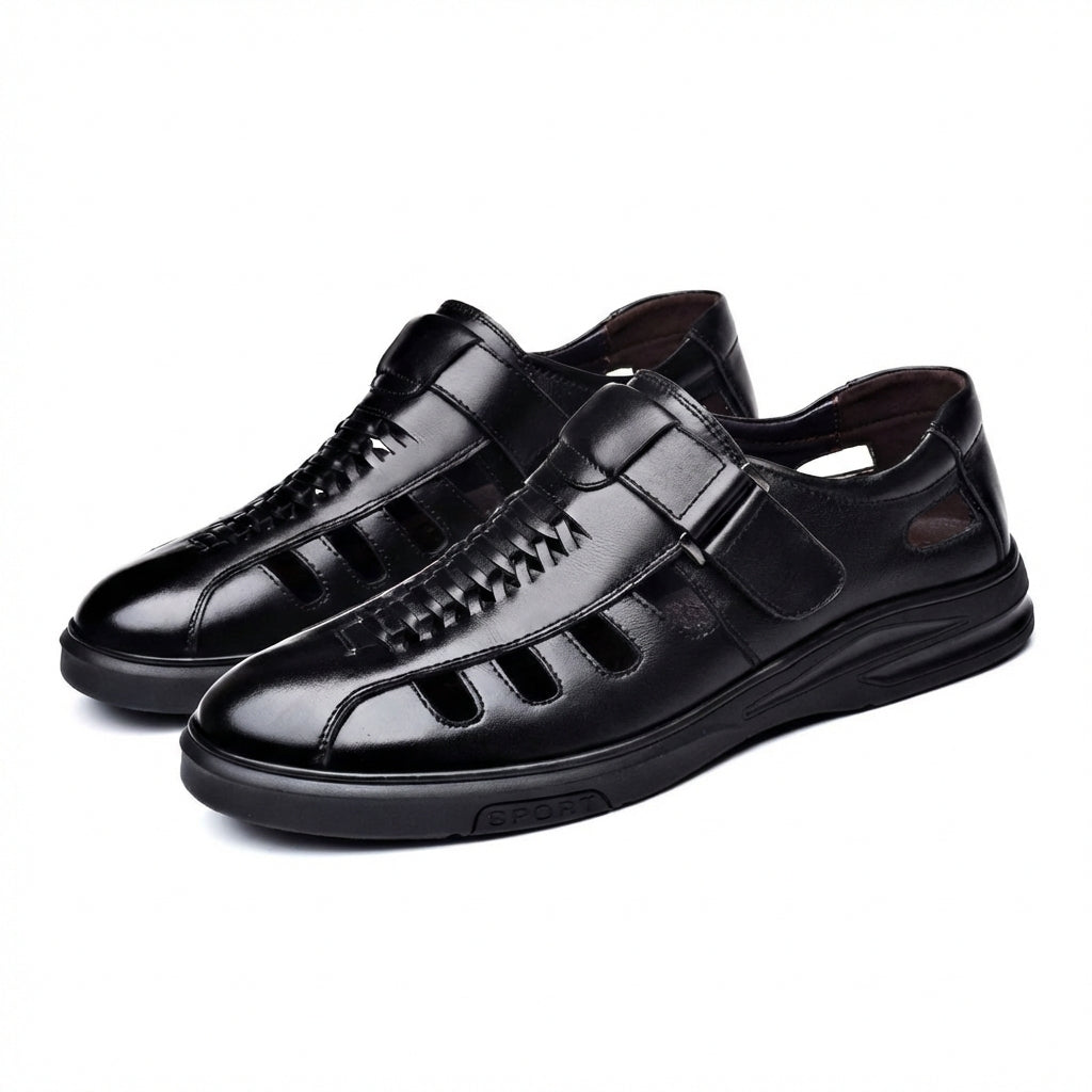 Torvello | Woven Leather Fisherman Sandals