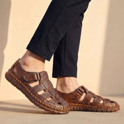 Valoria | Woven Leather Fisherman Sandals