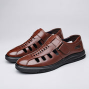 Torvello | Woven Leather Fisherman Sandals
