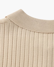Ravello | Men’s Cotton Blend V-Neck Polo Shirt