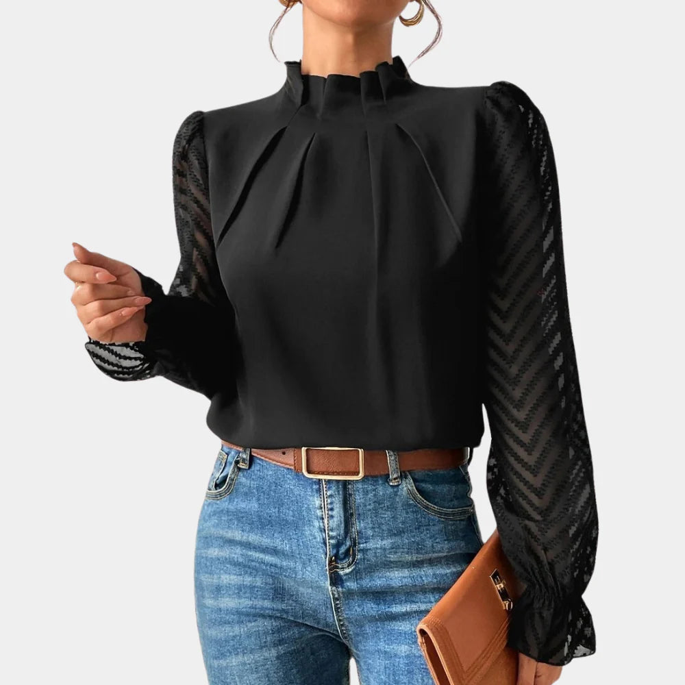 Veloria - Women’s Chiffon Butterfly Sleeve Blouse