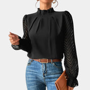 Veloria - Women’s Chiffon Butterfly Sleeve Blouse