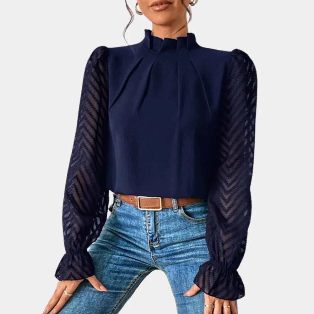 Veloria - Women’s Chiffon Butterfly Sleeve Blouse