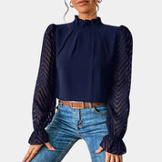 Veloria - Women’s Chiffon Butterfly Sleeve Blouse