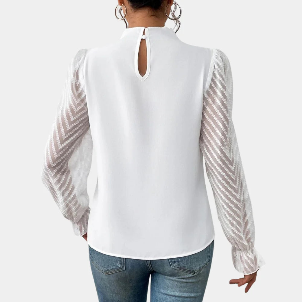 Veloria - Women’s Chiffon Butterfly Sleeve Blouse