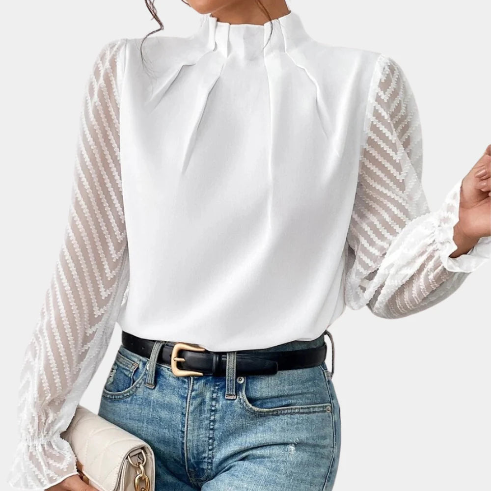 Veloria - Women’s Chiffon Butterfly Sleeve Blouse