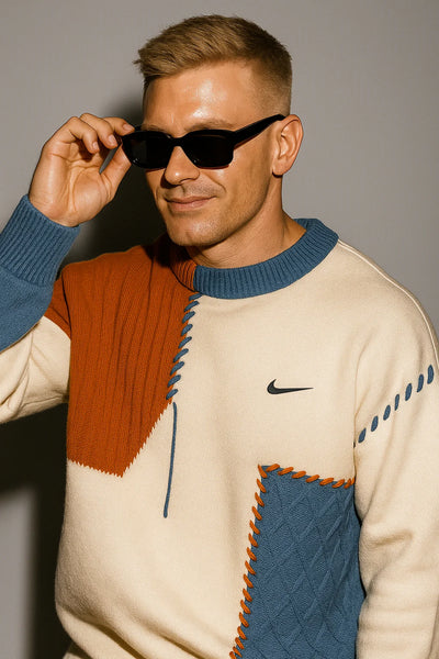 Casual Patchwork Sweater