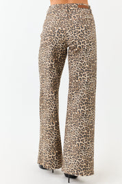 Savara | Tall Leopard Wide-Leg Jeans
