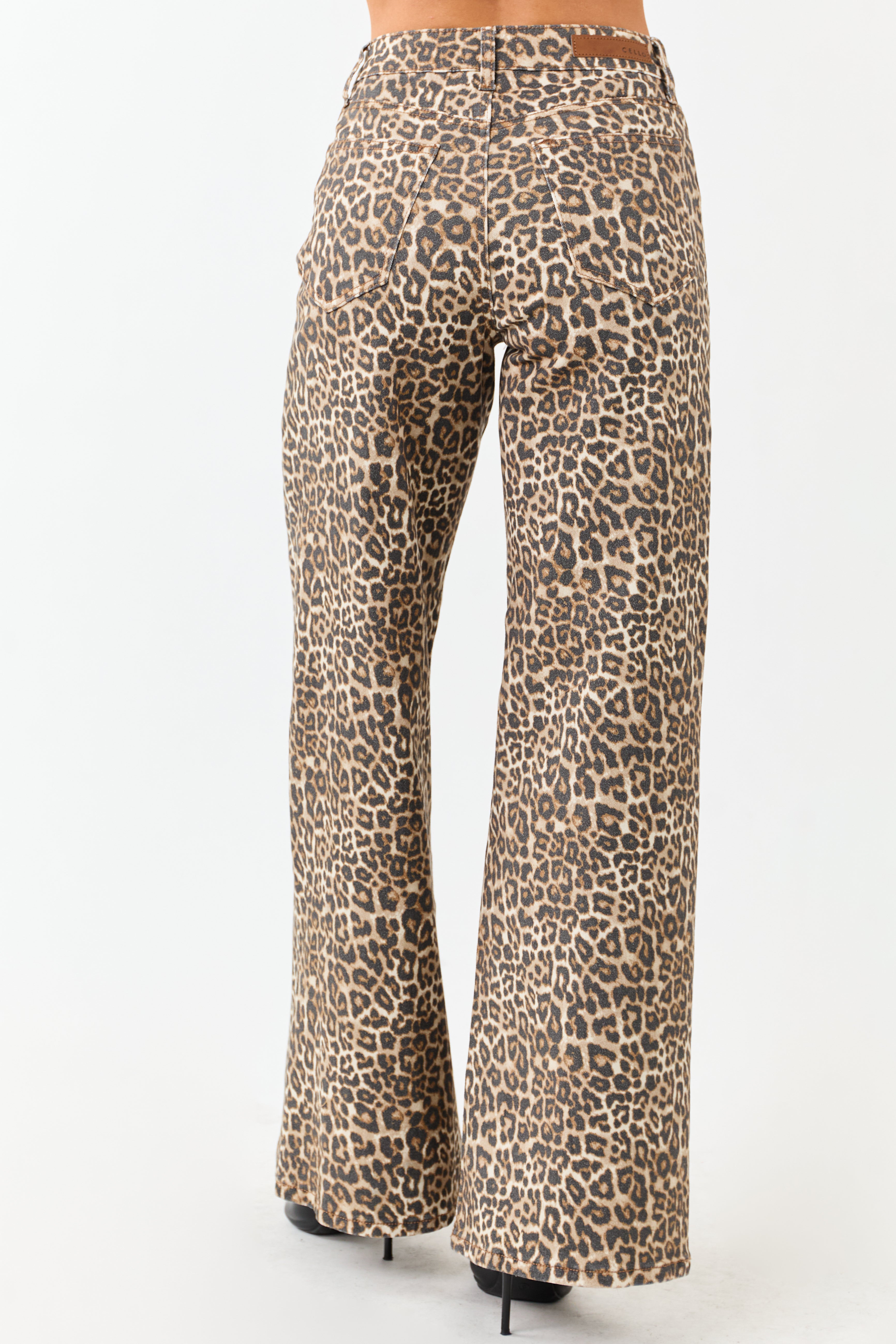 Savara | Tall Leopard Wide-Leg Jeans