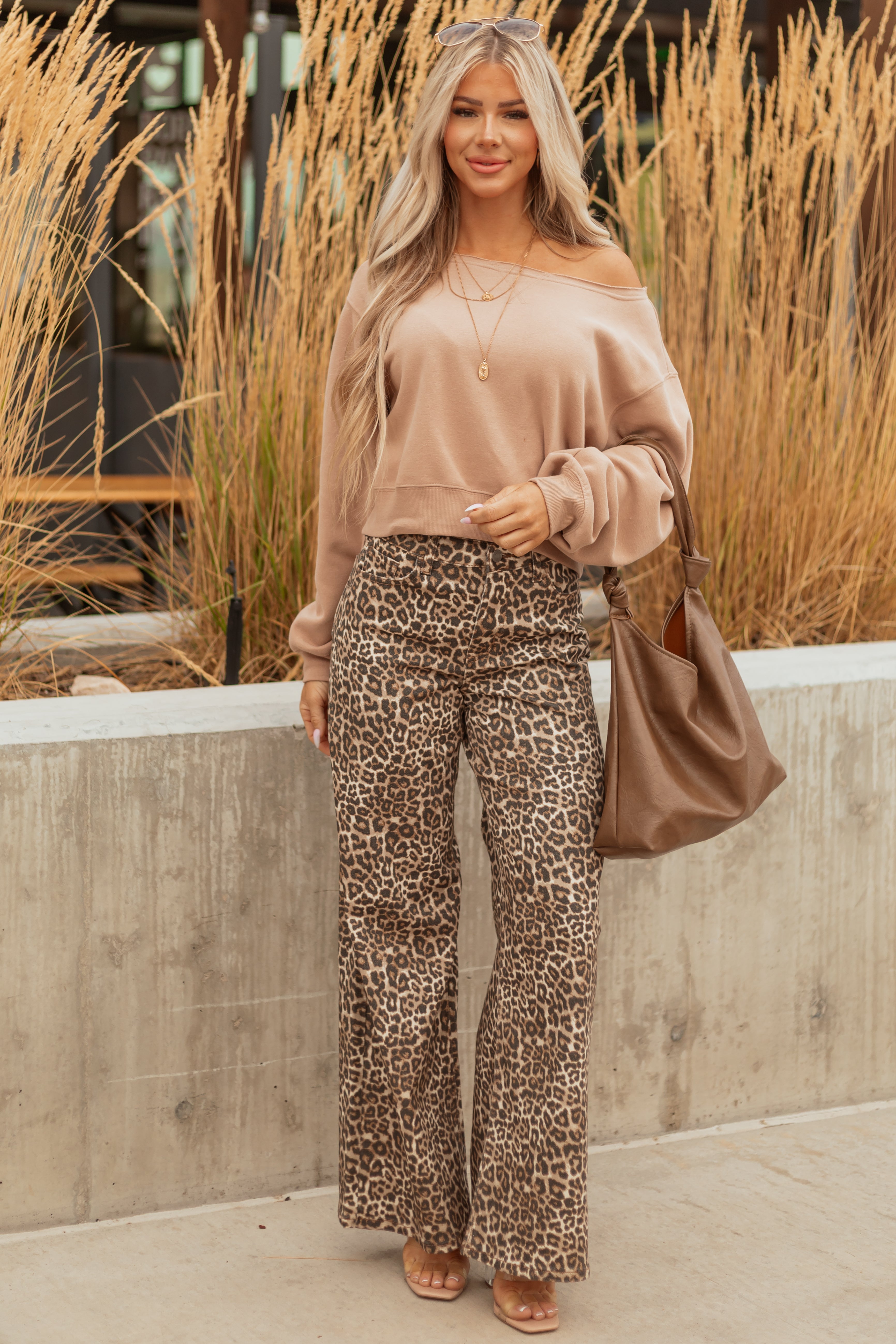Savara | Tall Leopard Wide-Leg Jeans
