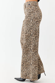 Savara | Tall Leopard Wide-Leg Jeans