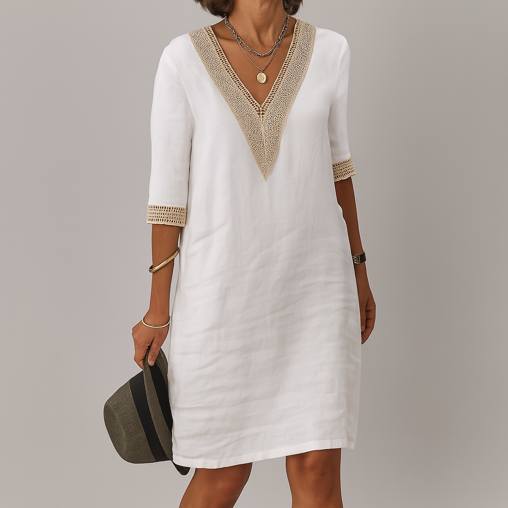 Lunavera - Women’s Linen Summer Midi Dress