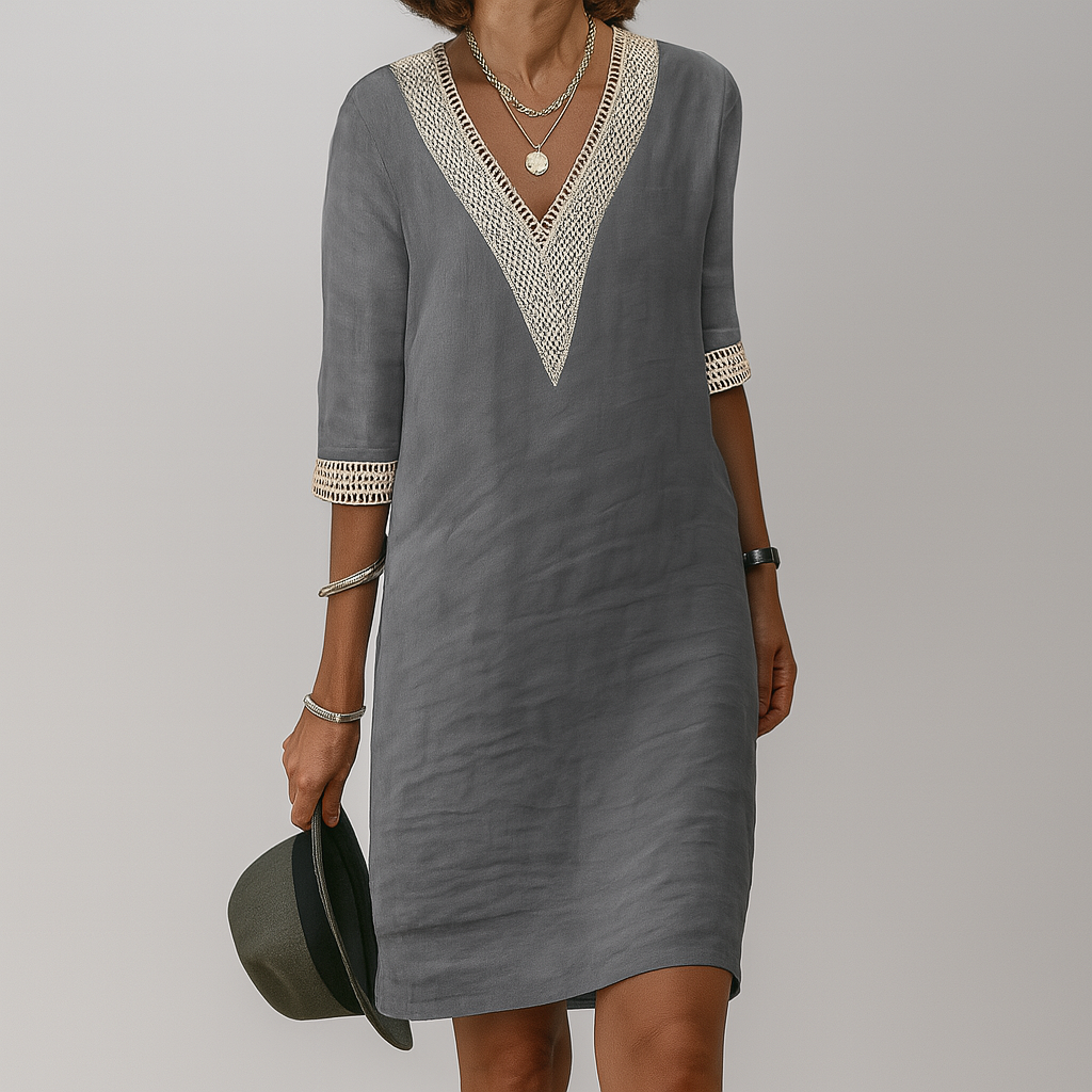 Lunavera - Women’s Linen Summer Midi Dress