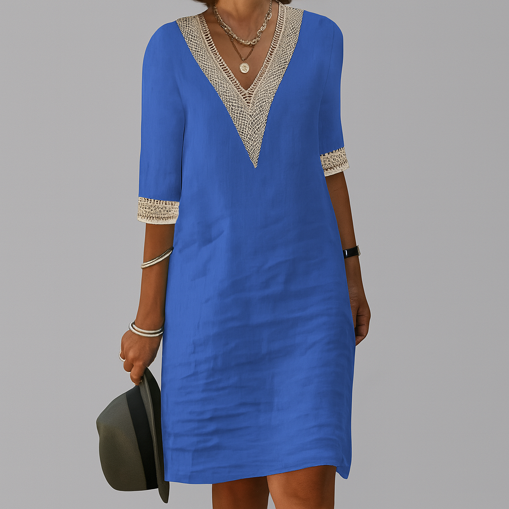 Lunavera - Women’s Linen Summer Midi Dress
