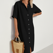 Seravine - Women’s Linen Shirt Dress
