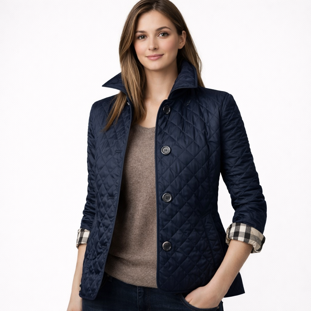 Kira Vanderlyn | Women's Diamond Quilted Casual Jacket