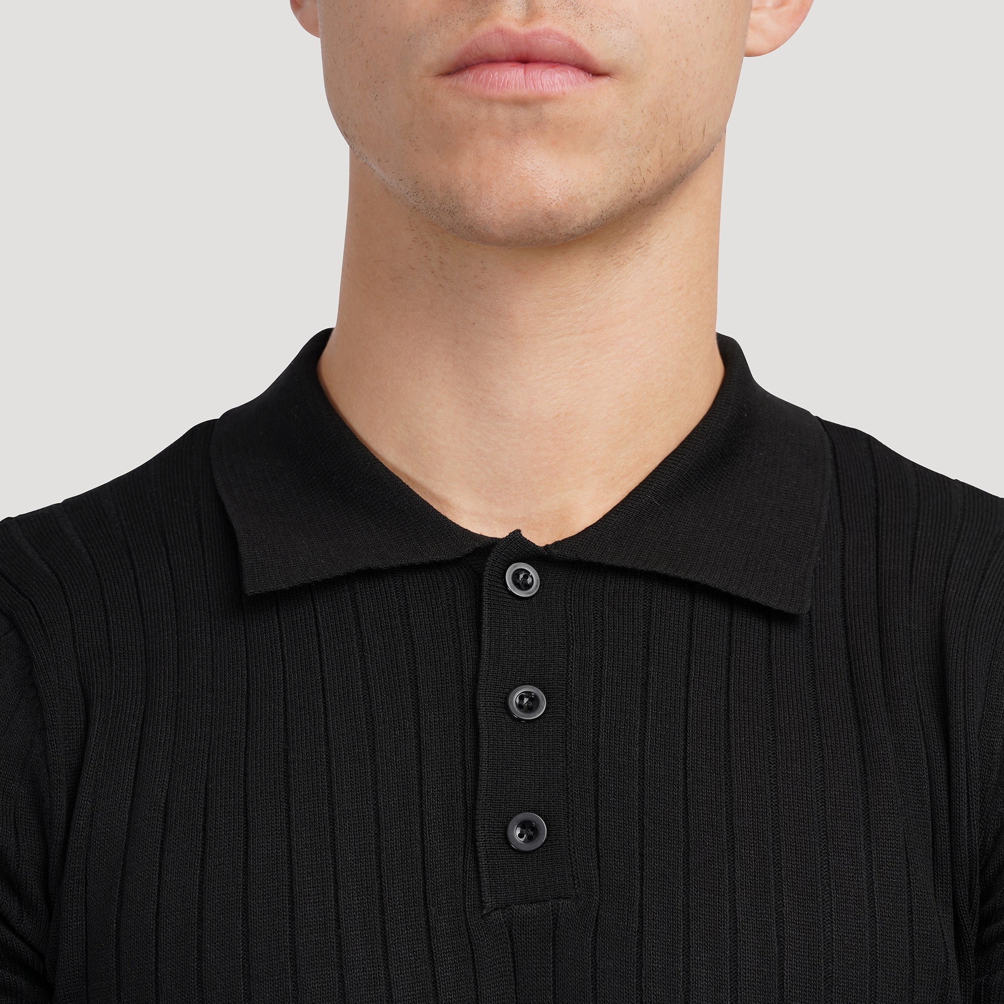 Rivello | Men’s Ribbed Cotton Polo Shirt