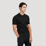 Rivello | Men’s Ribbed Cotton Polo Shirt