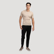 Ravello | Men’s Cotton Blend V-Neck Polo Shirt