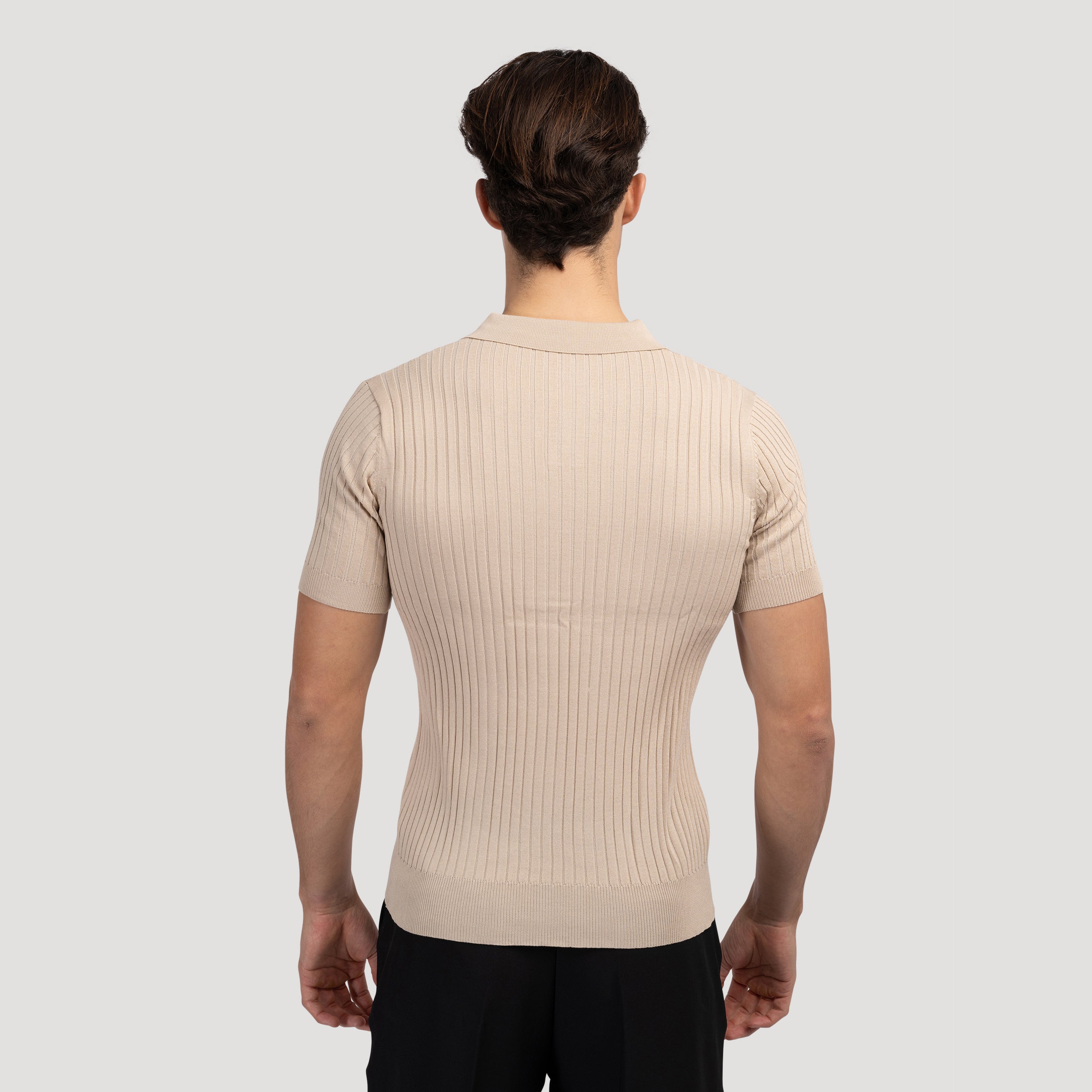 Ravello | Men’s Cotton Blend V-Neck Polo Shirt