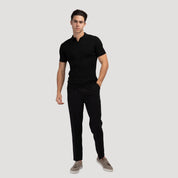 Ravello | Men’s Cotton Blend V-Neck Polo Shirt