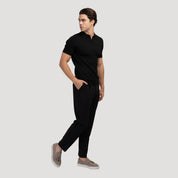 Ravello | Men’s Cotton Blend V-Neck Polo Shirt