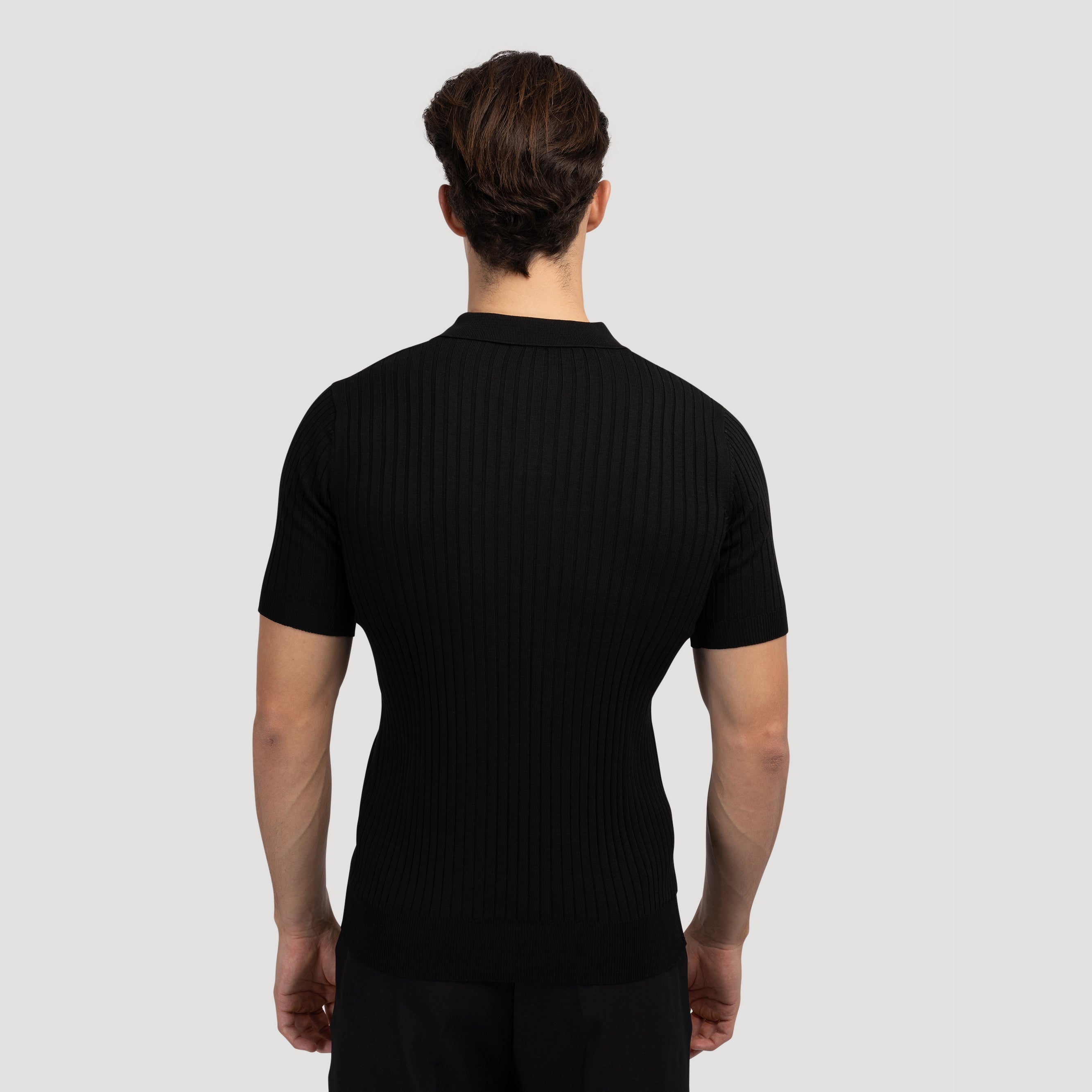 Ravello | Men’s Cotton Blend V-Neck Polo Shirt