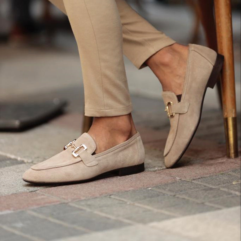 Laurent | Suede Horsebit Loafers for Men
