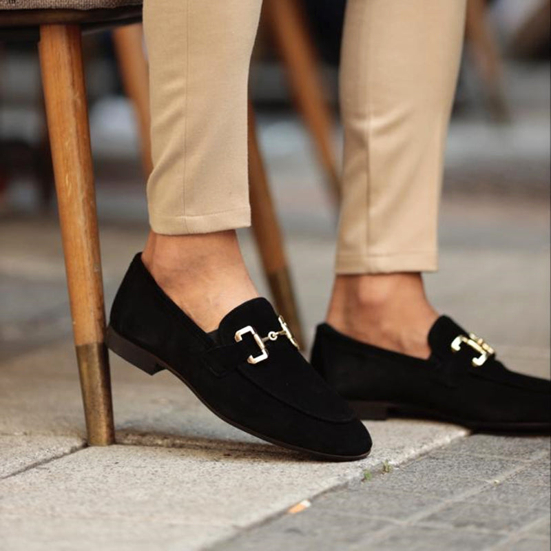 Laurent | Suede Horsebit Loafers for Men